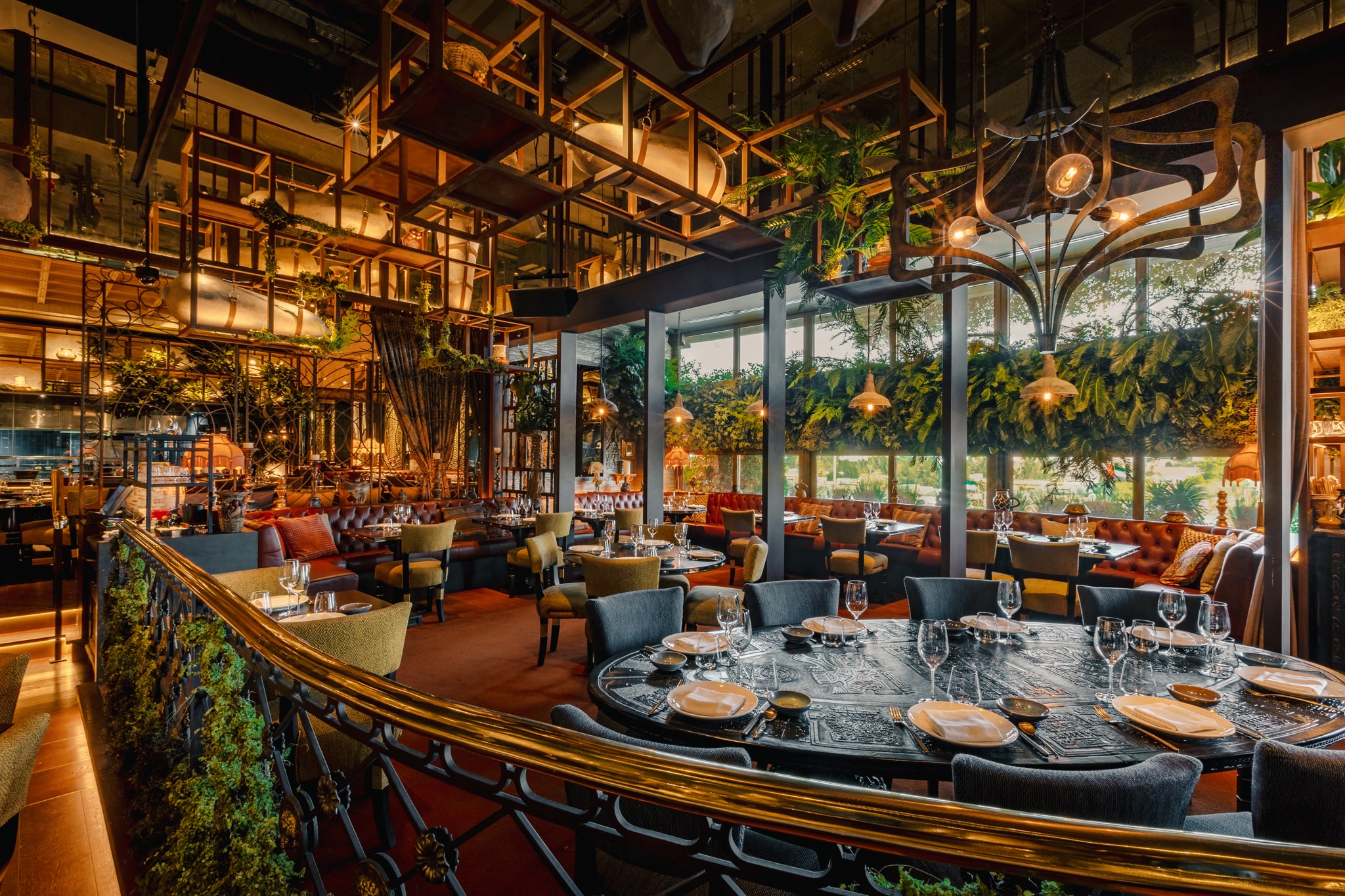 Coya Dubai restaurant interior featuring bespoke LEDFlex architectural lighting design